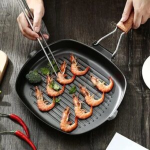 Нелеплива грил тава 24cm со преклопна рачка