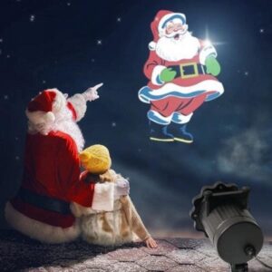 Ласерски проектор со 4 новогодишни мотиви, IP65