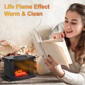 Мала керамичка греалка 1000W со 3D пламен