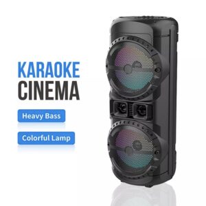 Караоке звучник 2 x 12″ ZQS-12201 со безжичен микрофон
