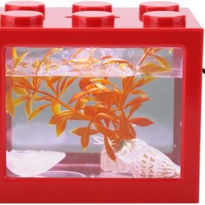 Мал аквариум од 1L со LED светло и USB