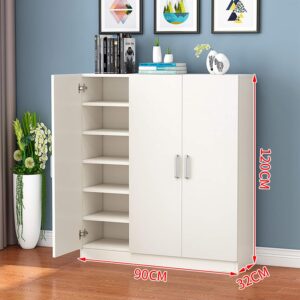 Ормар за чевли со прилагодливи полици 90x32x120 cm
