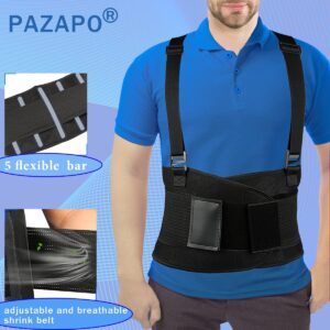 Појас за лумбална потпора со вадливи шини, M–3XL
