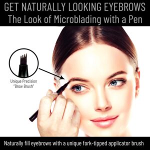 Bella Brow молив за веѓи со четка за ефект на микроблејдинг