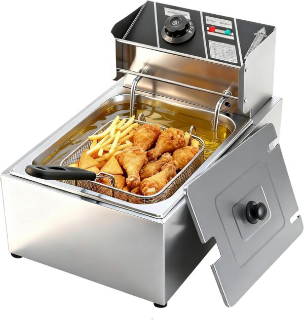 Електрична фритеза од инокс 6L 2500W