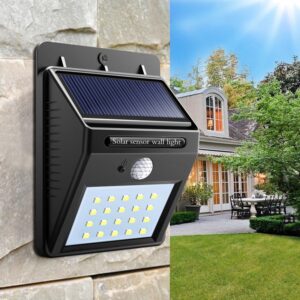 Соларен LED рефлектор со 20 диоди и сензор за движење