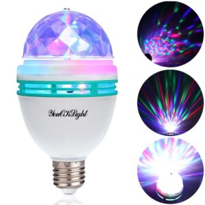Ротирачка LED диско сијалица E27, RGB