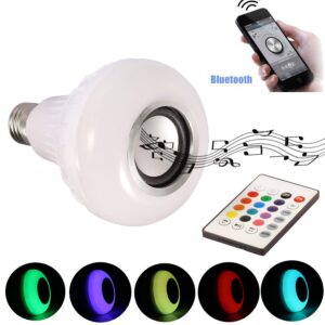 LED сијалица со Bluetooth звучник и далечински