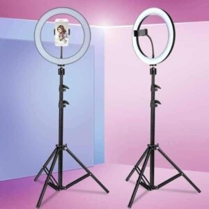 LED ring light со статив и држач за телефон